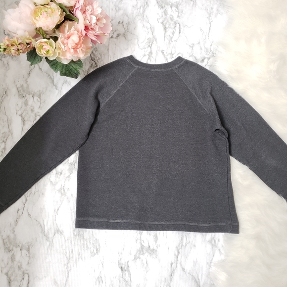 💕 Hanes Gray Sweatshirt Soft with Ecosmart Yarn Sz L - Picture 5 of 6